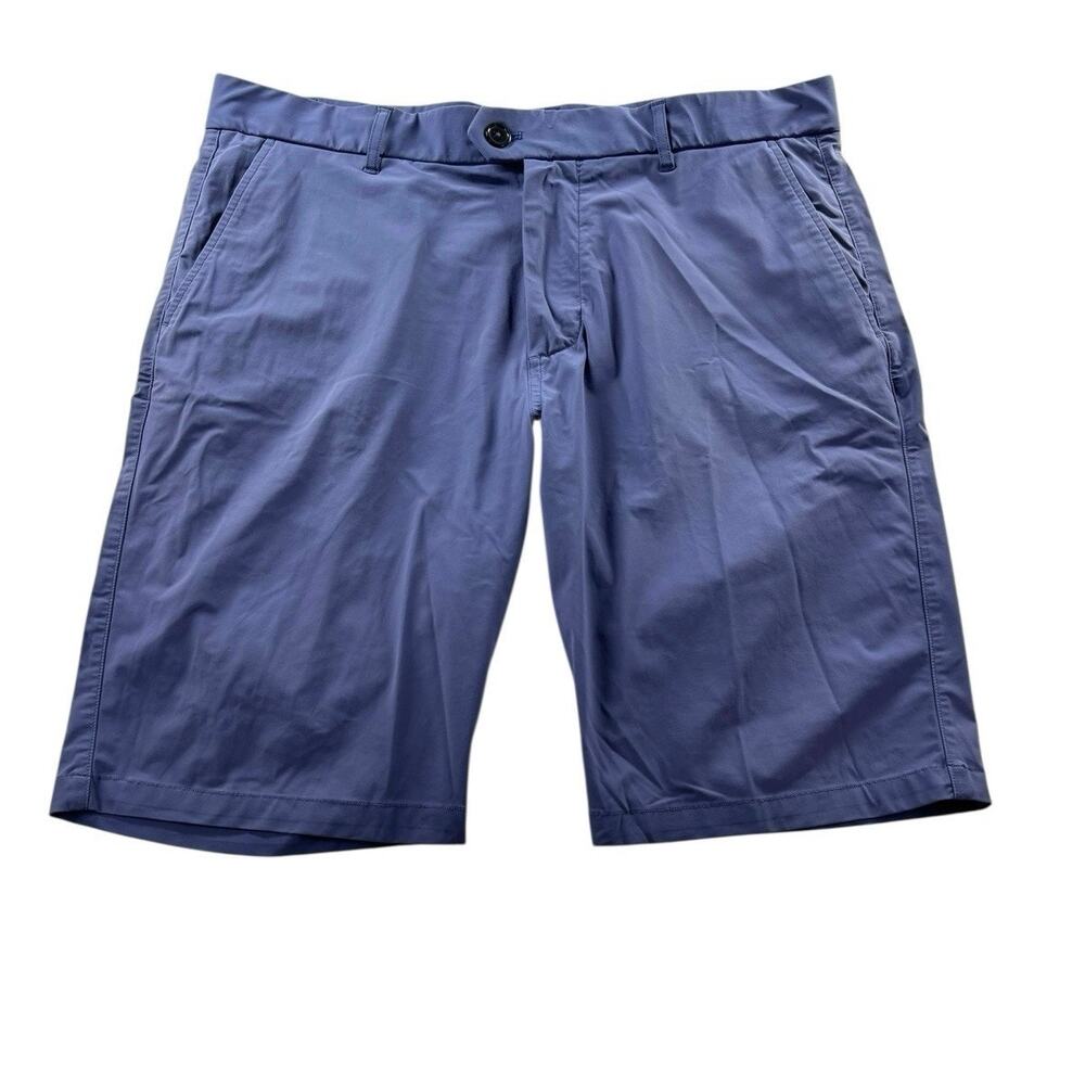 Greyson Montauk Sport Shorts Mens 36 Blue Performance Golf Chino 10" Inseam